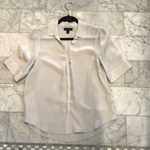 Light grey silk blouse